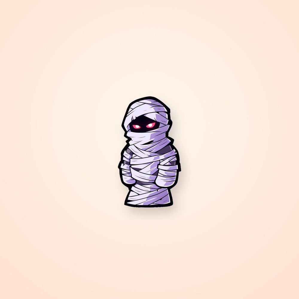 Halloween Mummy with Red Eyes Sticker