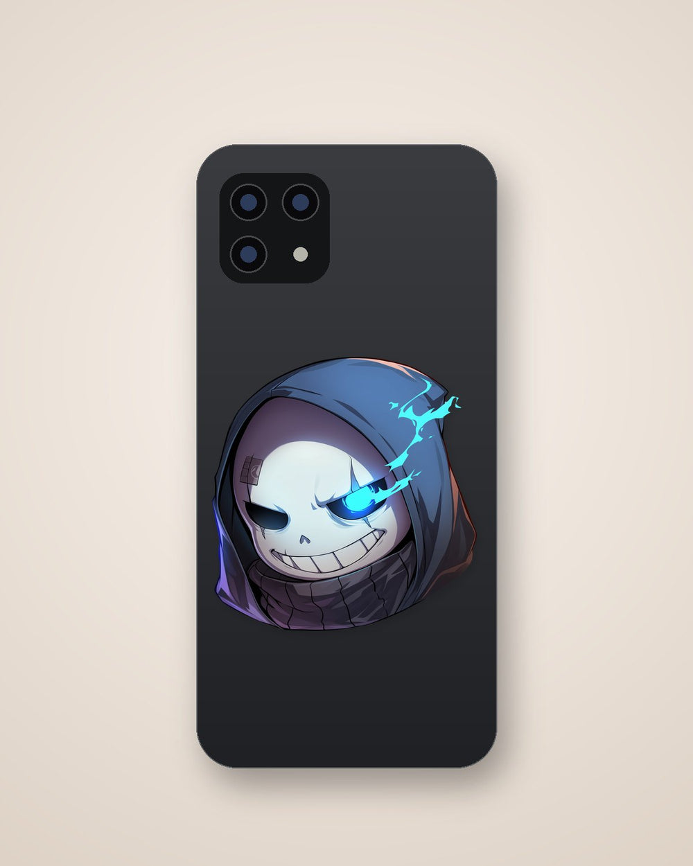 Sans Blue Flame Eye Sticker