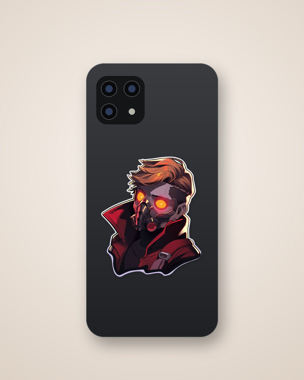 Aesthetic Star-Lord in Mask Marvel Sticker