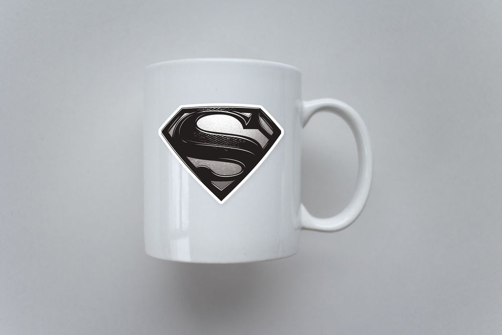 Superman Black Emblem Sticker