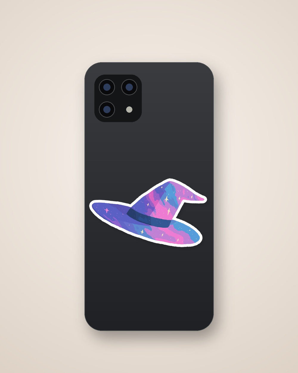 Galaxy Witch Hat Aesthetic Sticker