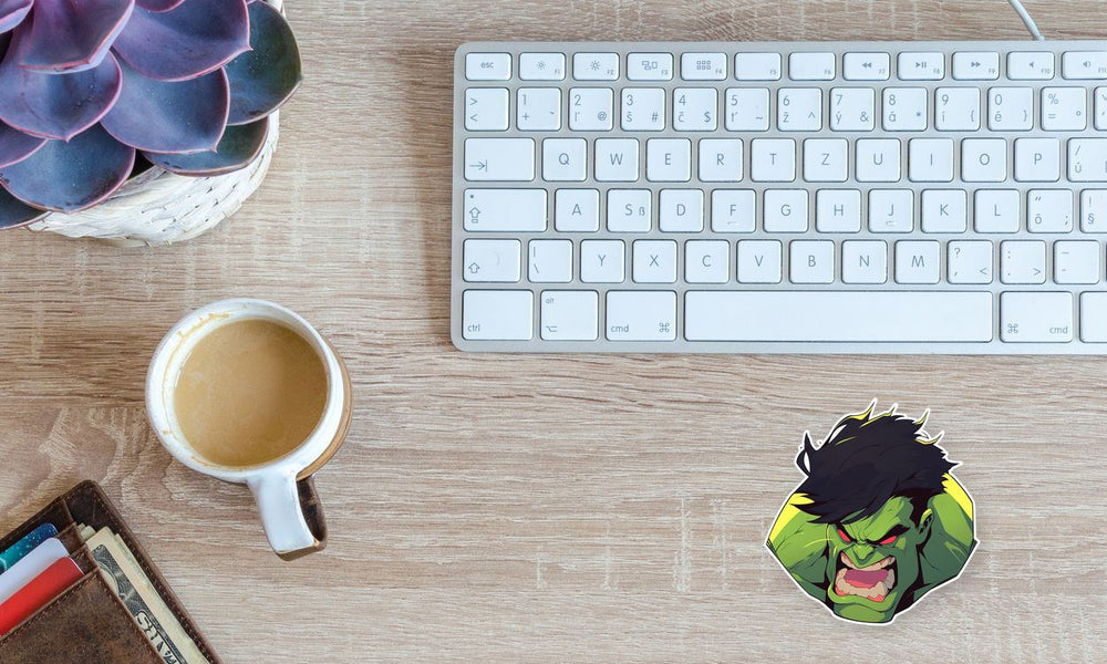 Furious Hulk Sticker