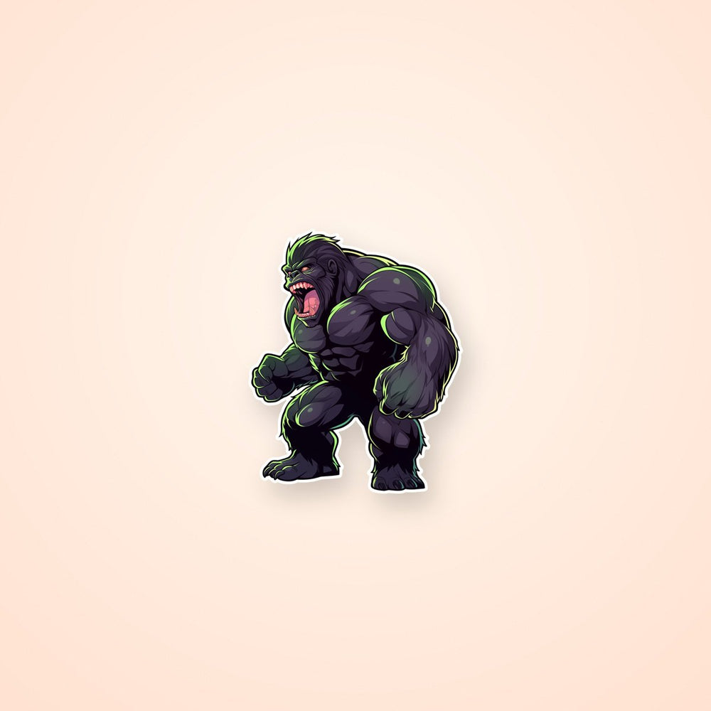 Angry Black Gorilla Sticker