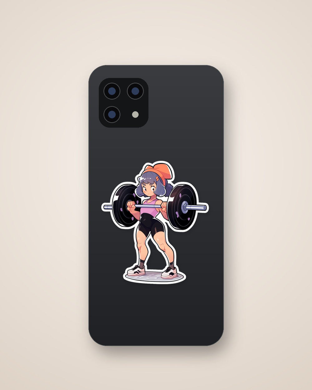 Anime Chic Weight Training Sticker
