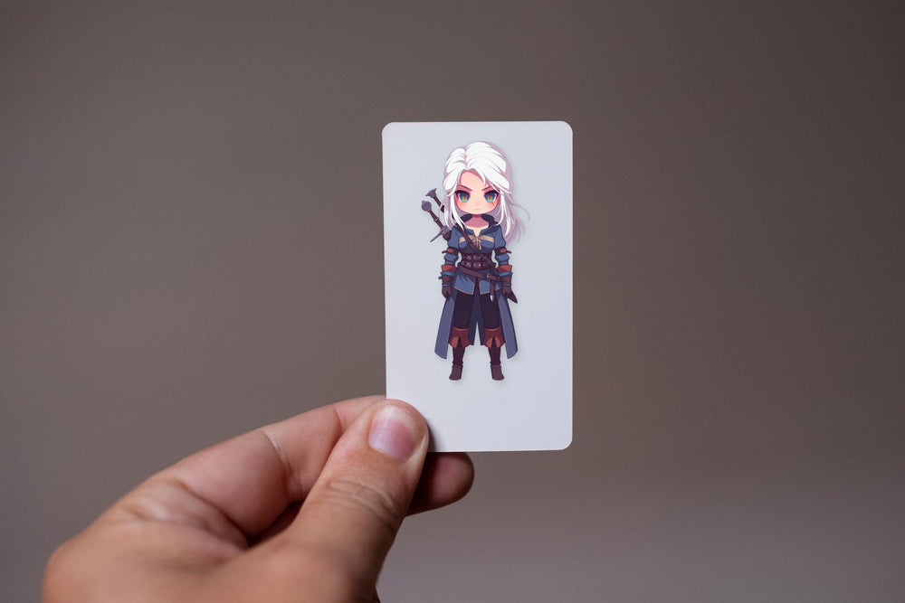 Chibi Ciri Witcher Fantasy Clipart Sticker