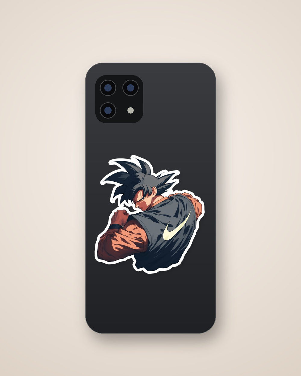 Goku Nike Swoosh Backpose Sticker