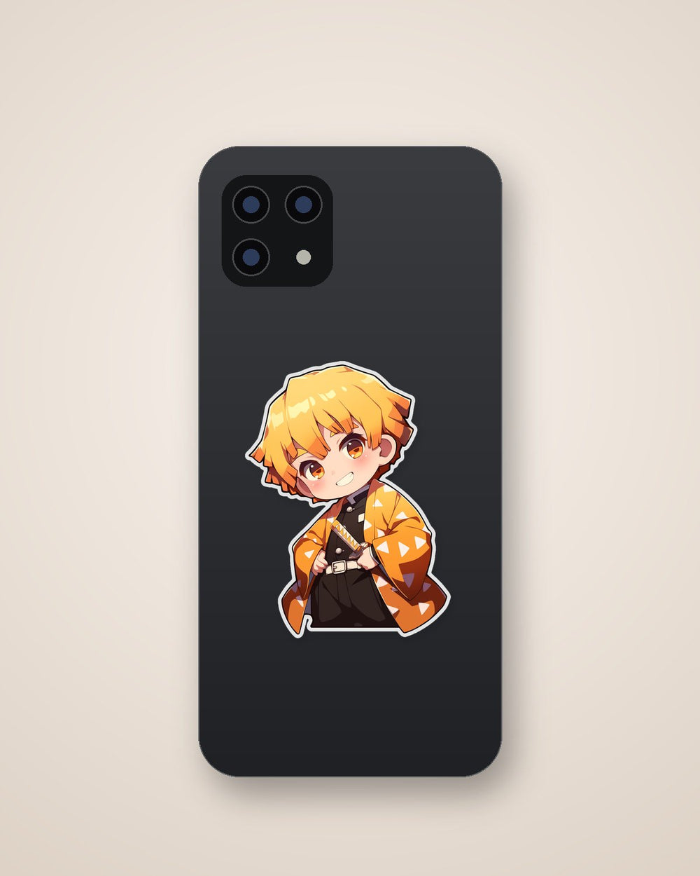 Chibi Zenitsu Agatsuma Happy Pose Sticker