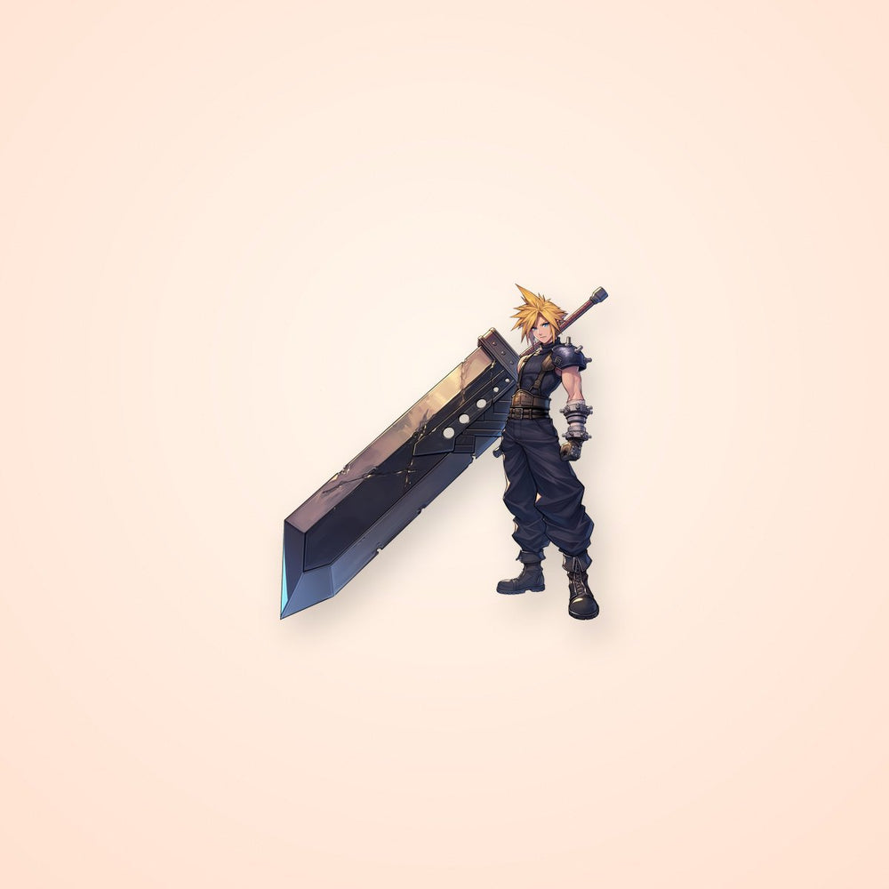 Cloud Strife Buster Sword Sticker