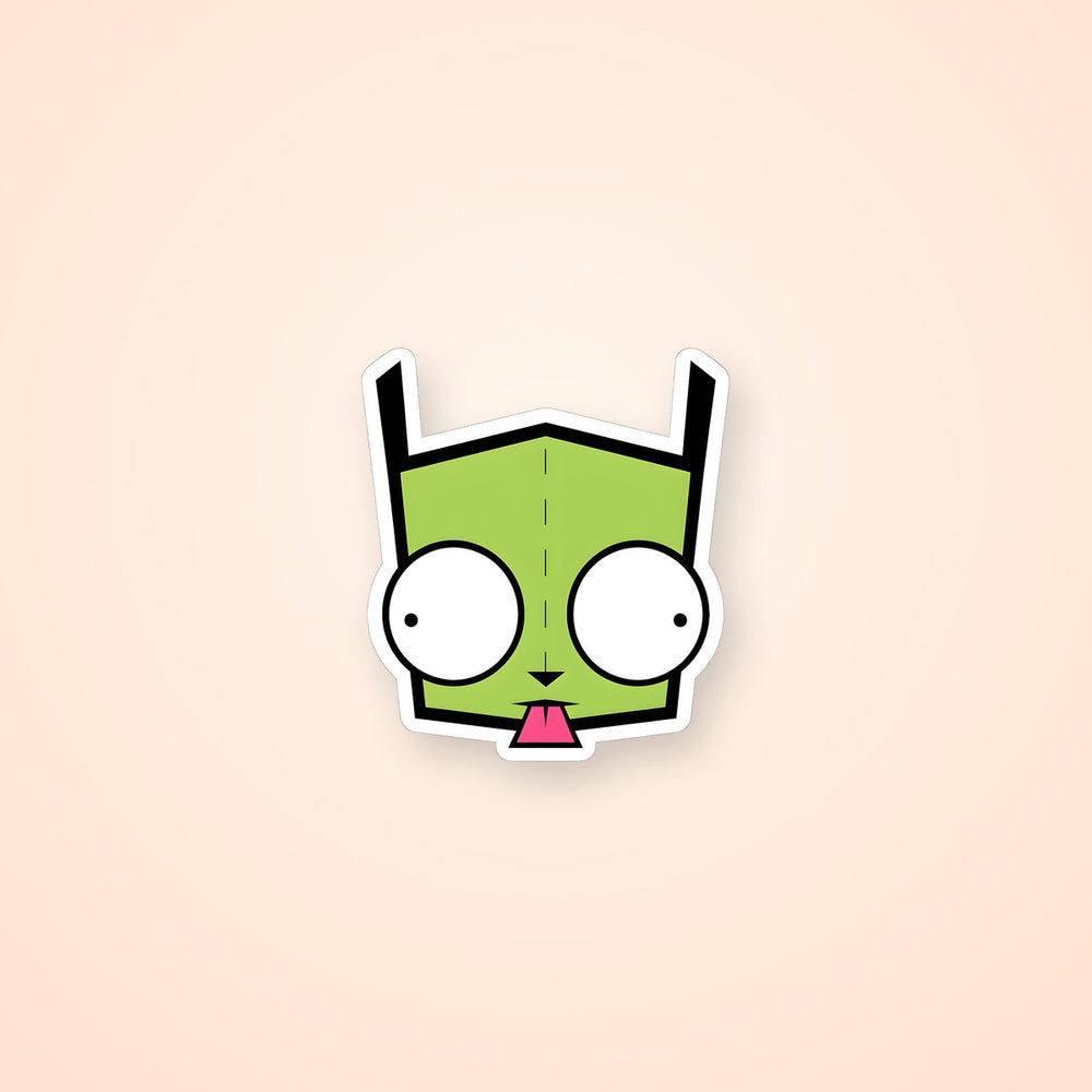 Gir Invader Zim Funny Face Sticker
