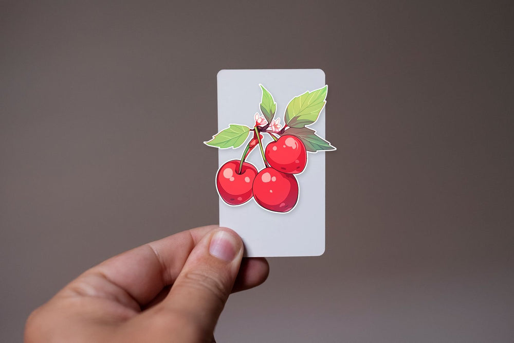 Branch with Three Cherries Sticker