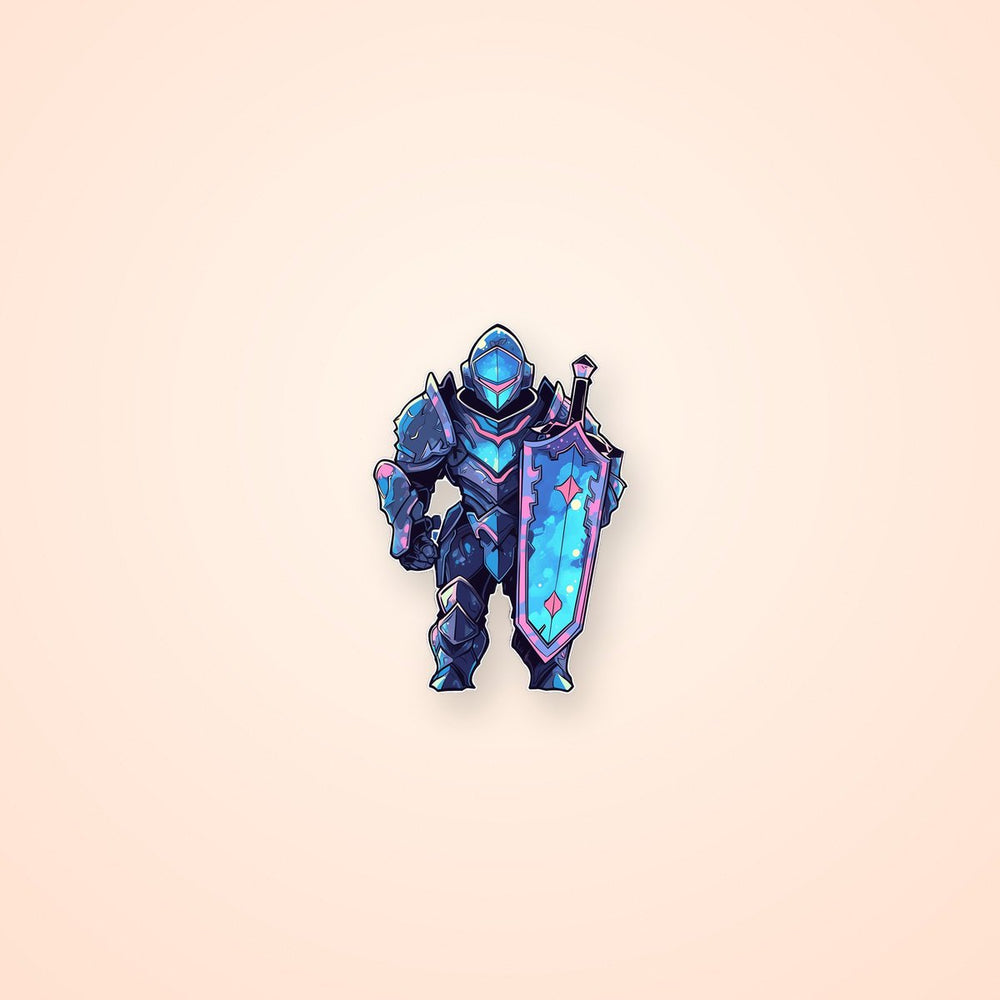 Dragon Slayer in Armor Sticker