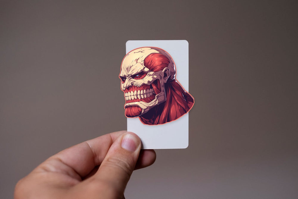 Anime Titan Head Aot Sticker