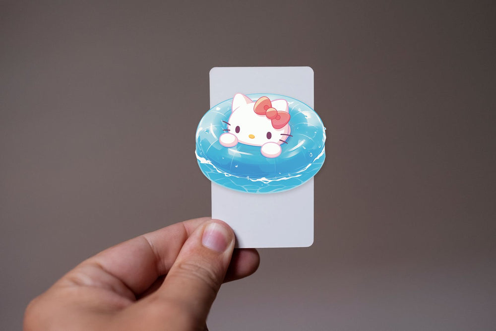 Hello Kitty Pool Float Blue Sticker