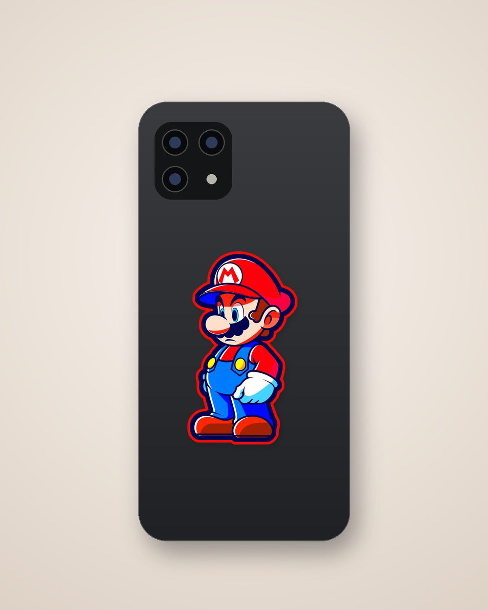 Mario Red Stroke Sticker