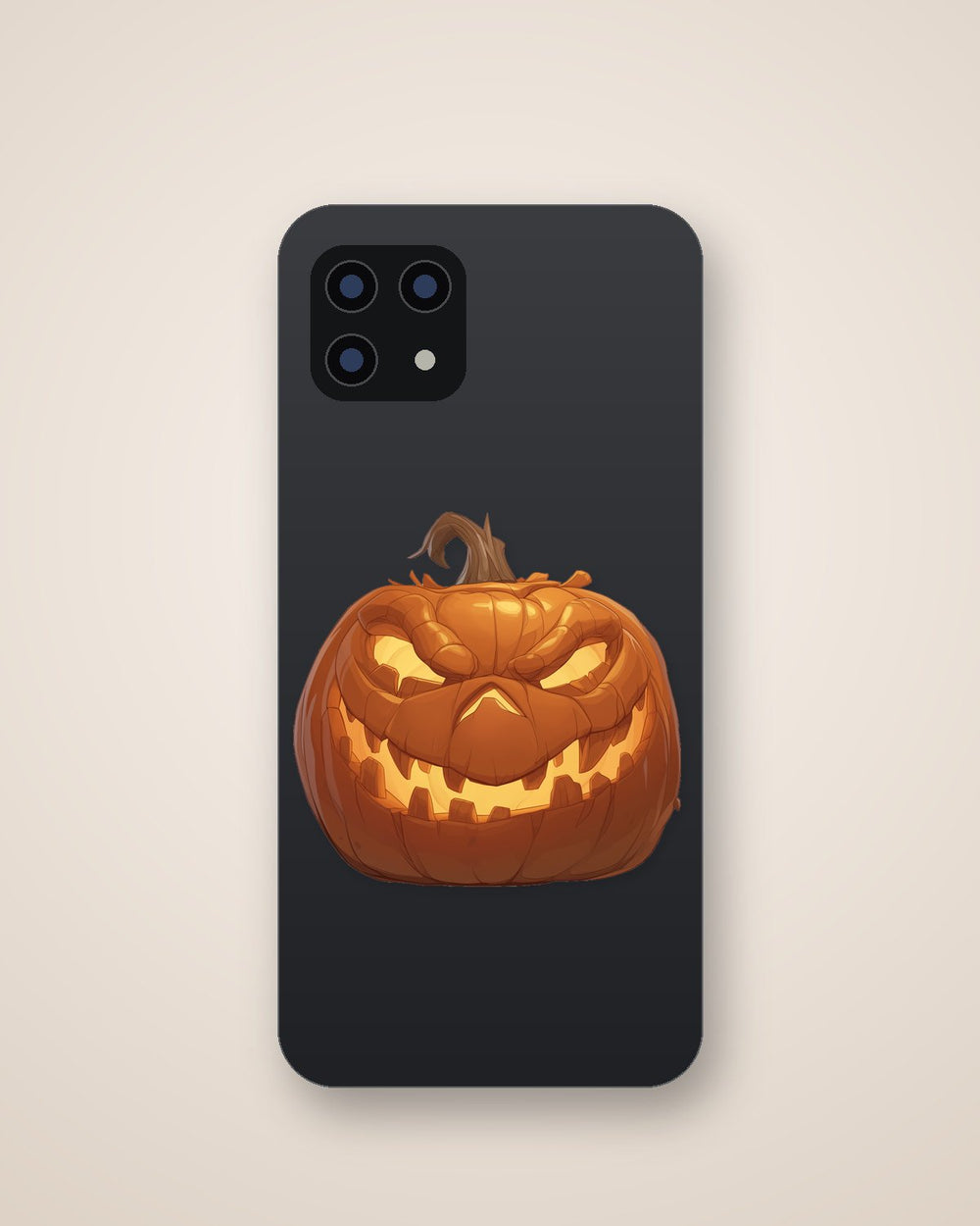 Spooky Jack-O-Lantern Halloween Sticker