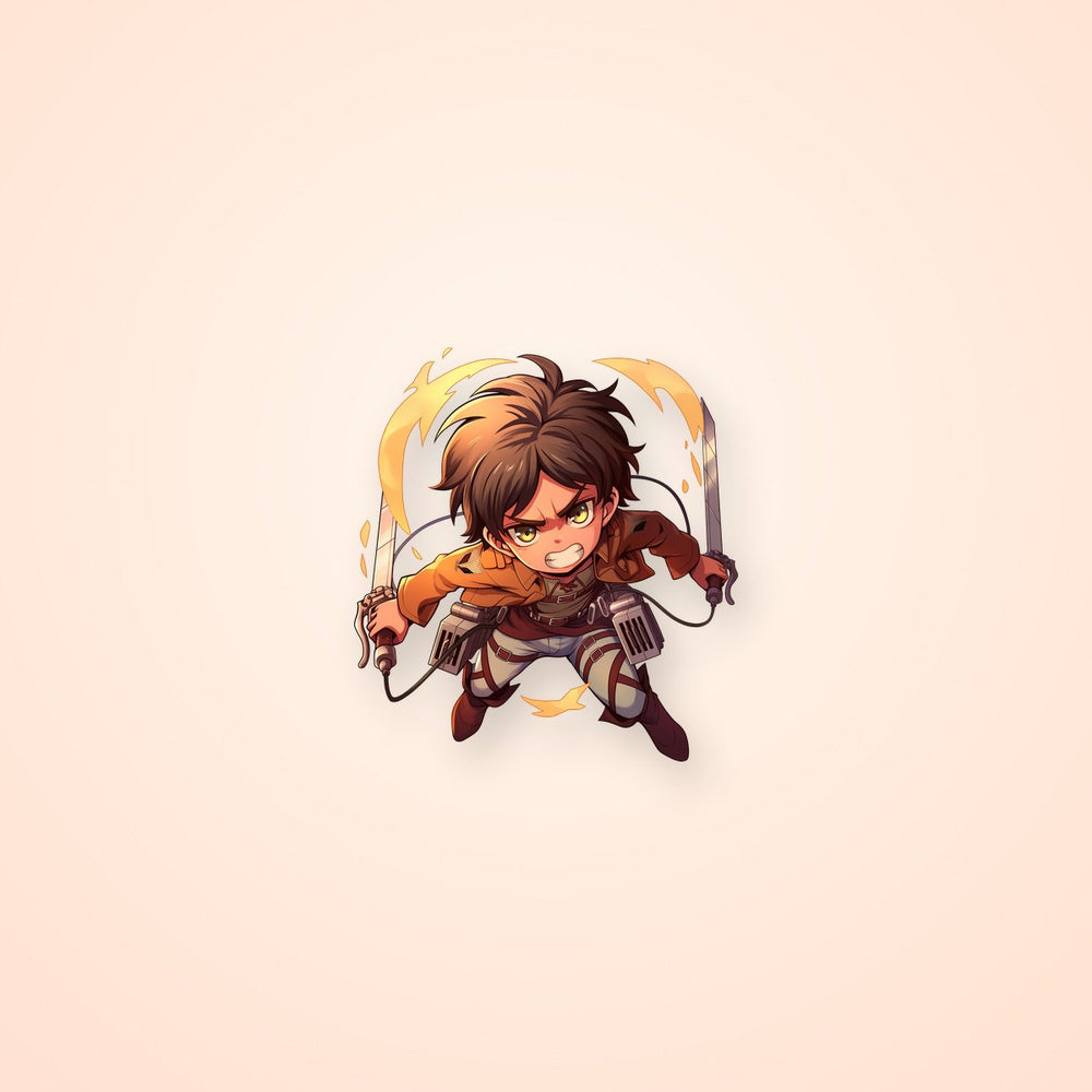 Eren Jaeger Attack Mode Sticker