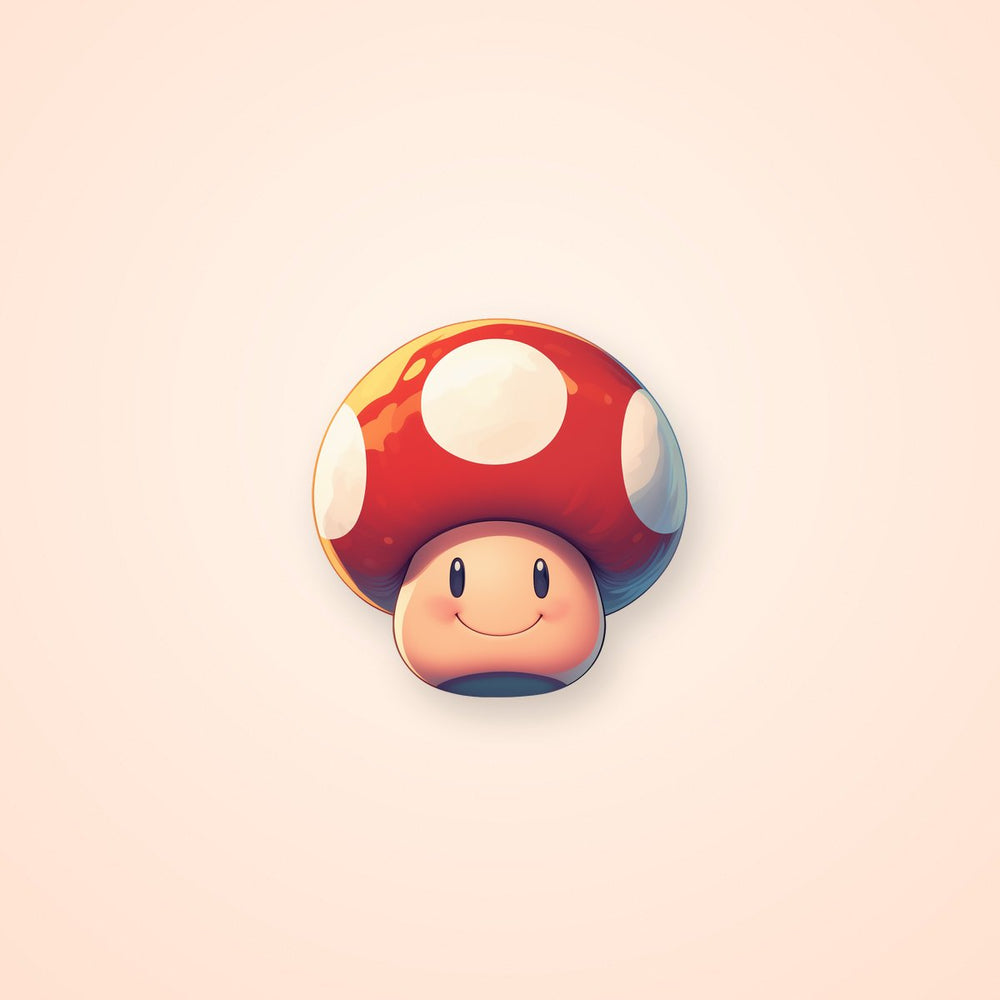 Super Mario Cute Mushroom Sticker