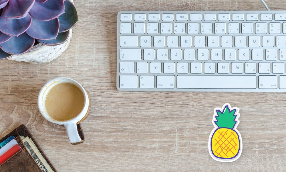 Cartoon Pineapple Sticker