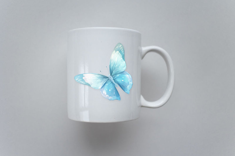 Blue Butterfly Aesthetic Sticker
