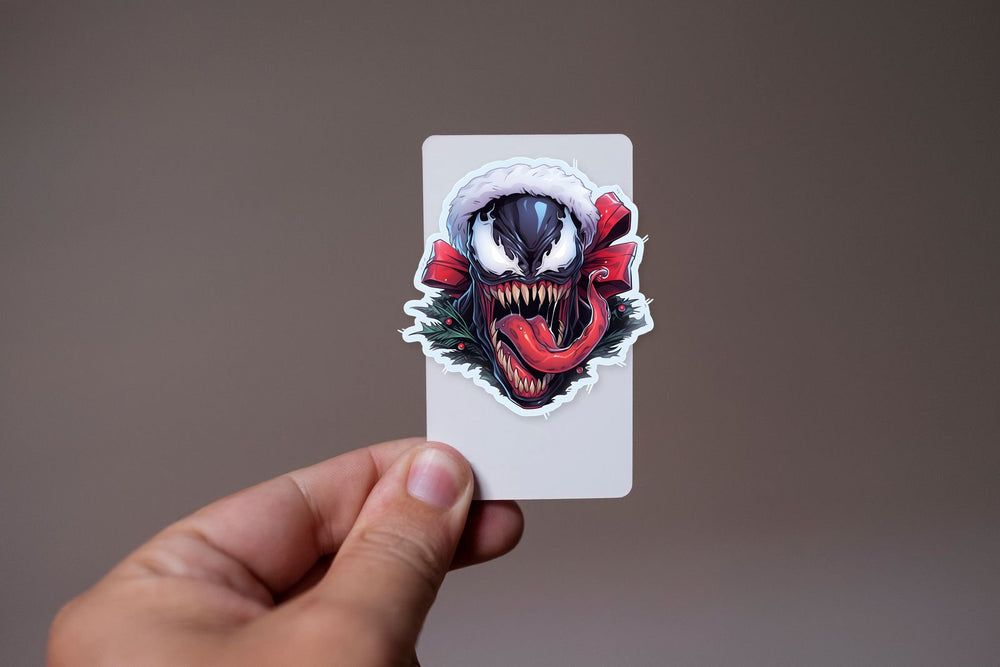 Scary Christmas Venom Marvel Sticker