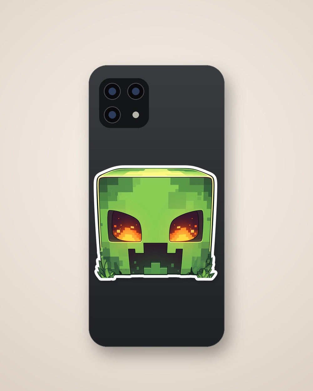 Minecraft Creeper Face Pixel Sticker