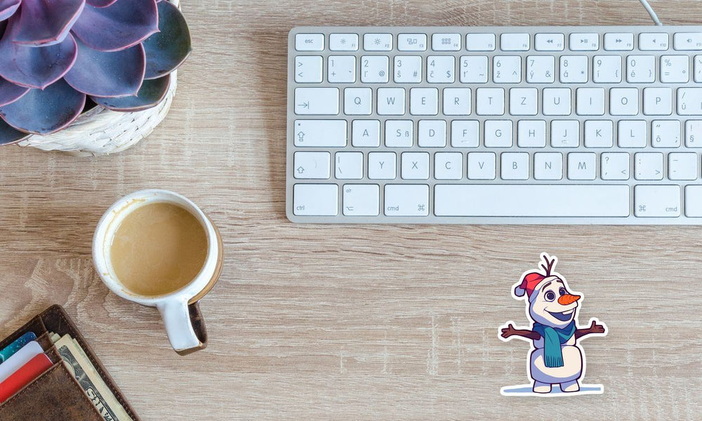Olaf Smiling Christmas Frozen Sticker