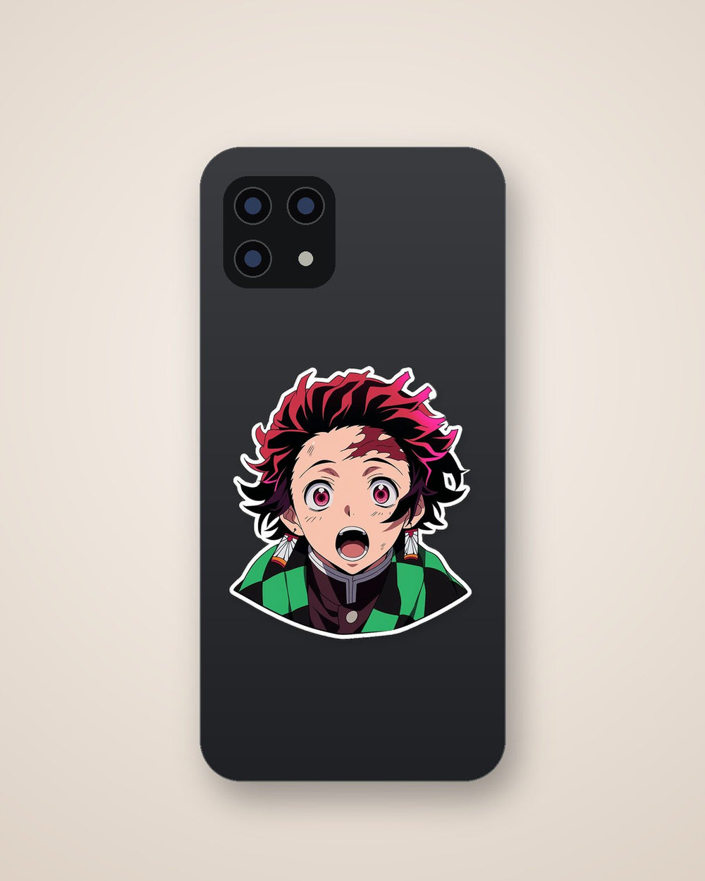 Surprised Tanjiro Kamado Anime Sticker