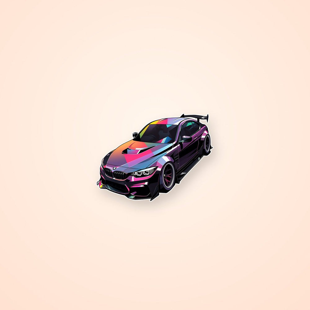 Colorful BMW M3 Sticker