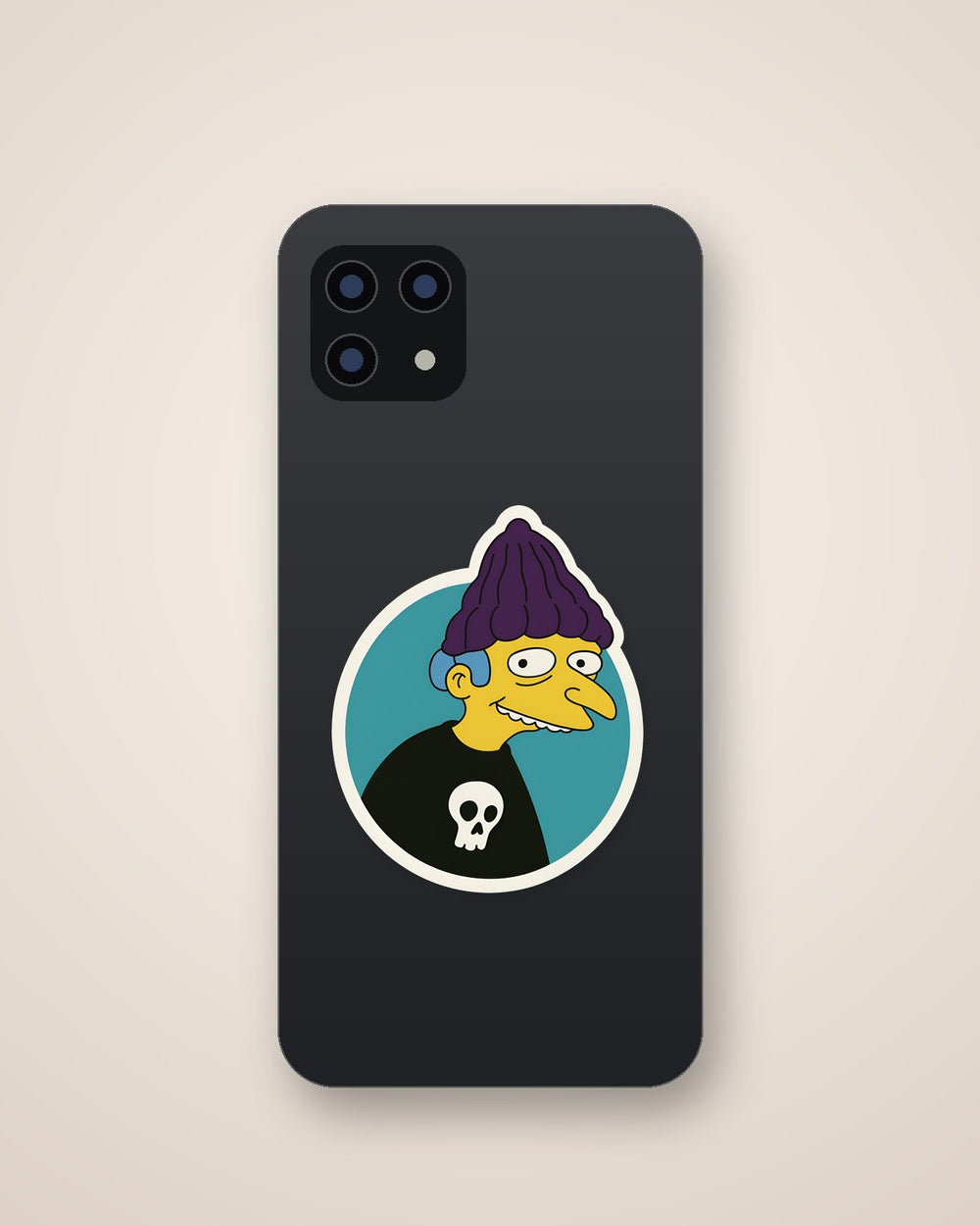 Mr Burns as a Jimbo Jones Simpsons Sticker