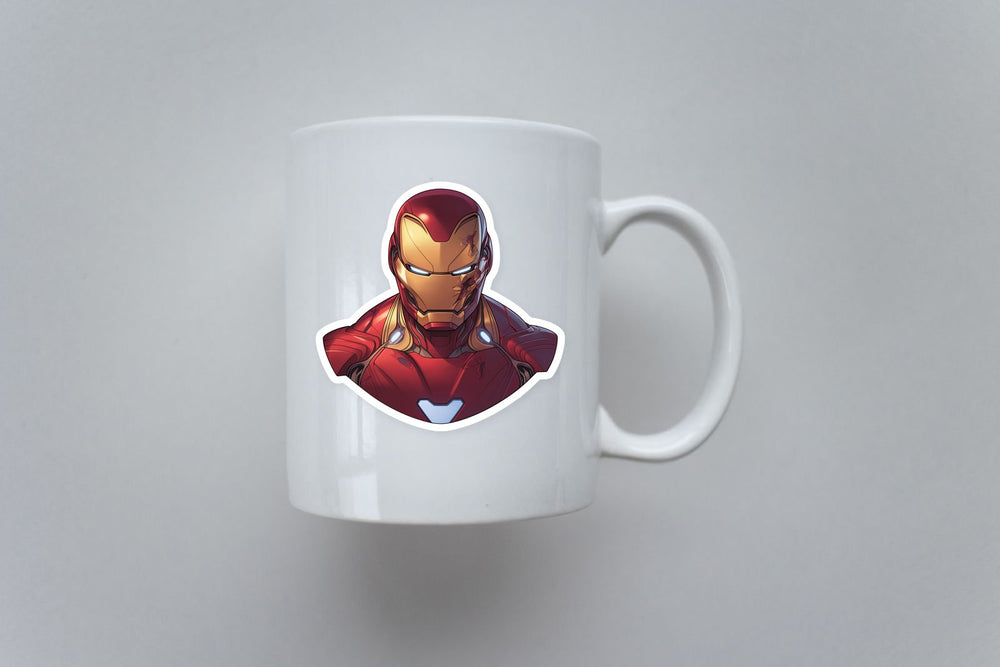 Iron-Man Comic Style Hero Sticker