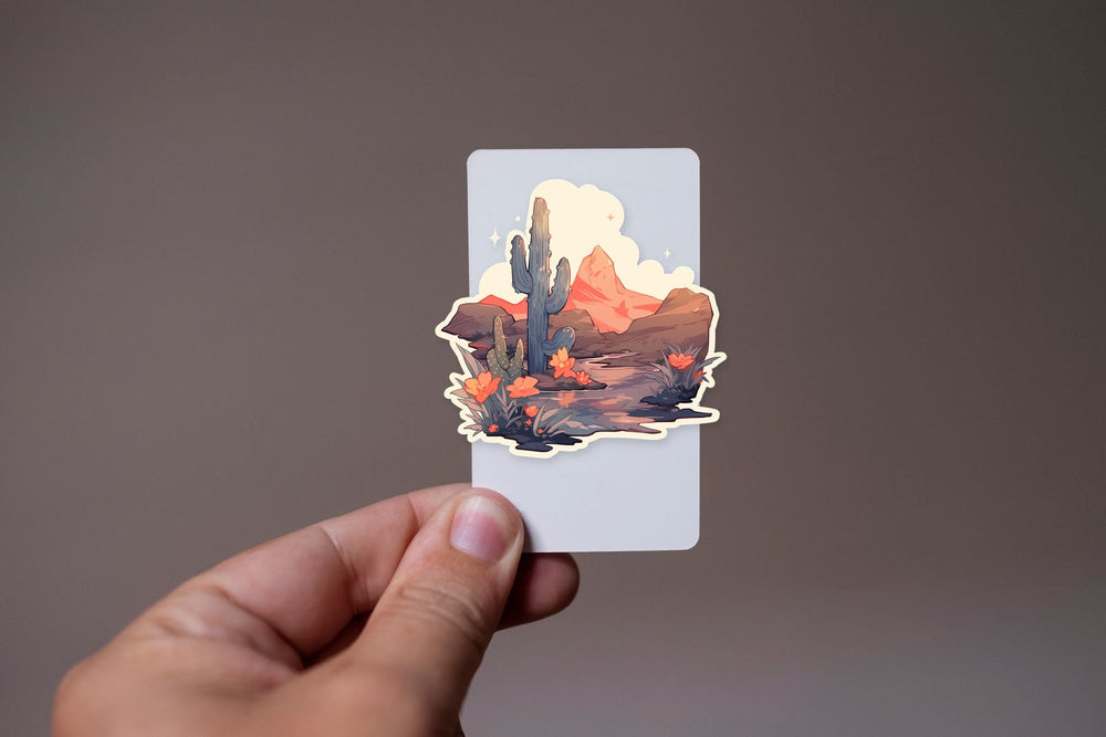 River in the Desert Aesthetic Sticker