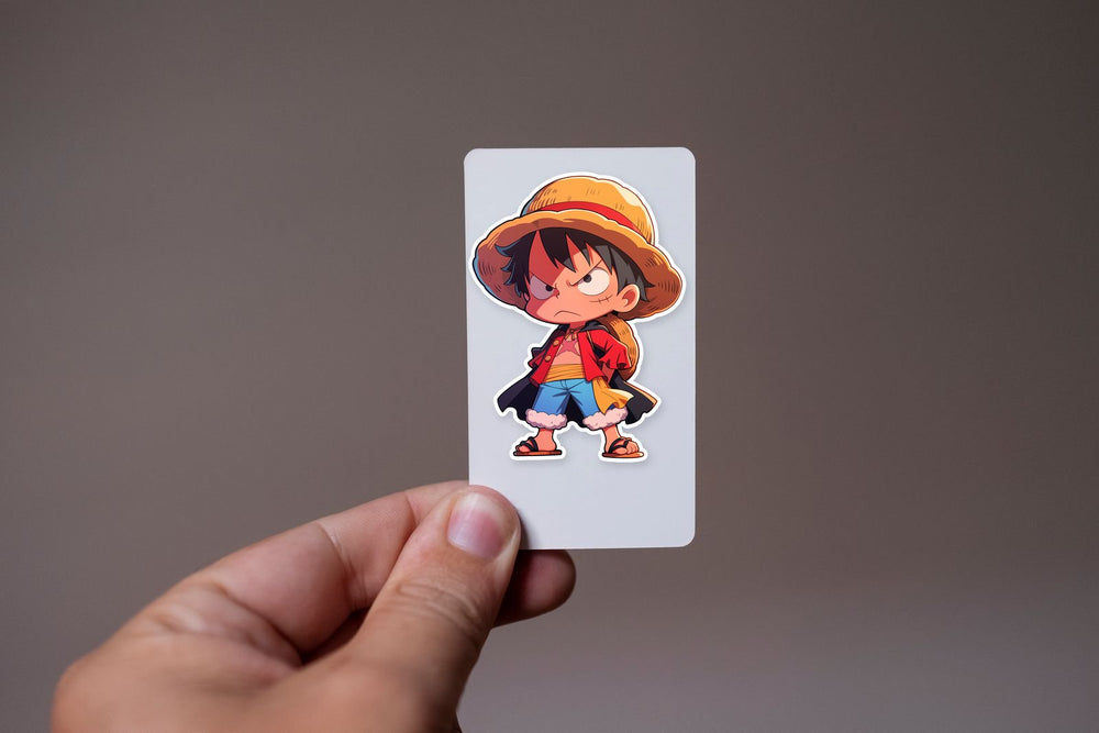 Serious Luffy One Piece Chibi Sticker