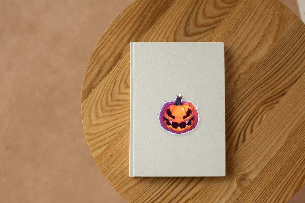 Spooky Halloween Pumpkin Sticker