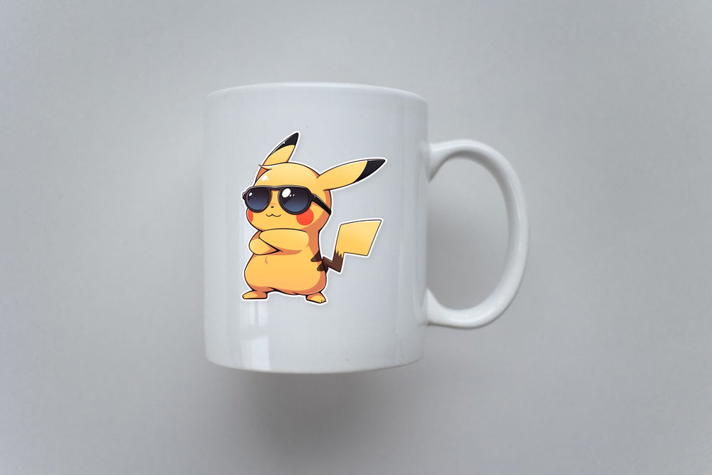 Stylish Pikachu in Glasses PokéMon Sticker
