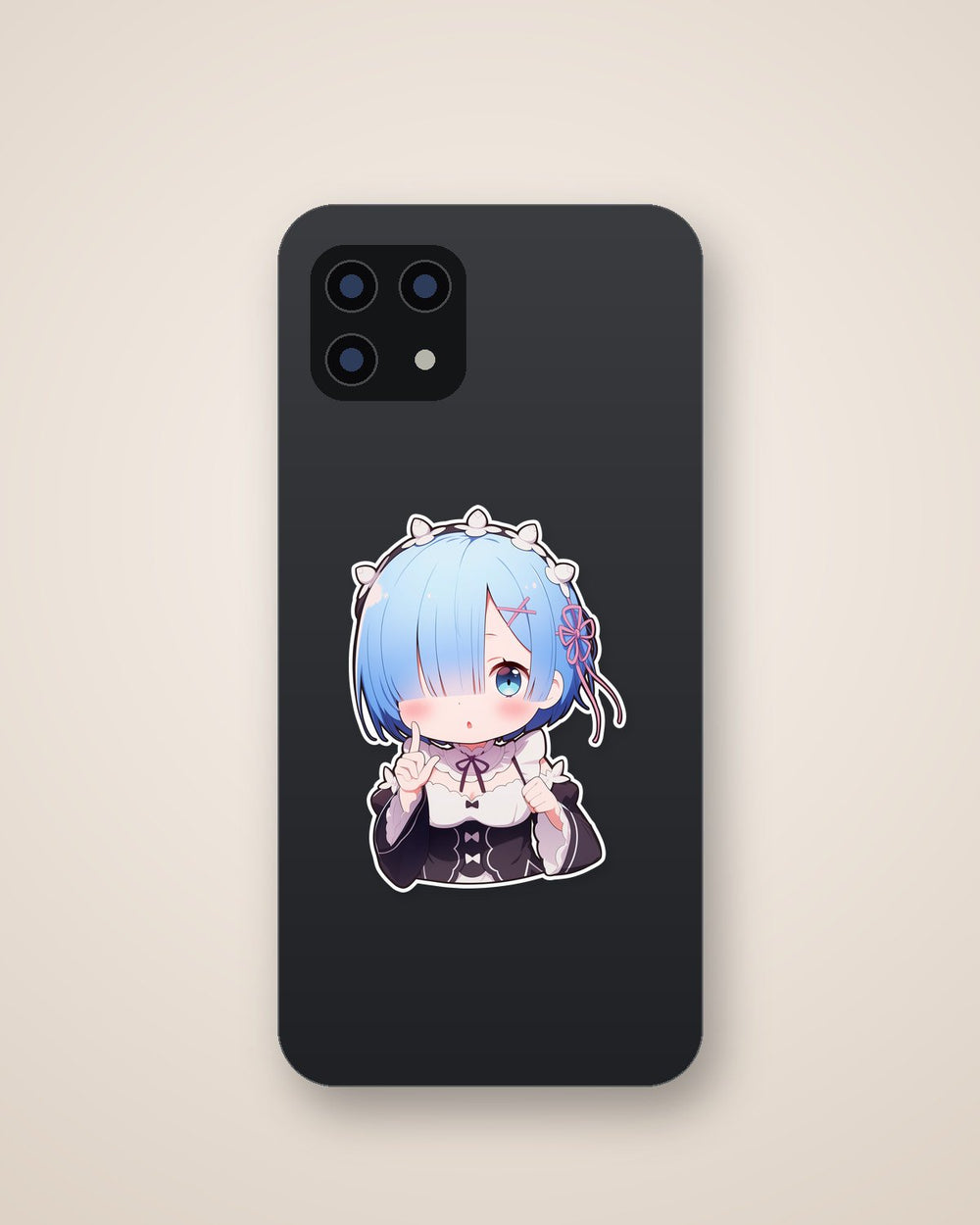 Re:Zero Cute Blue Hair Rem Sticker