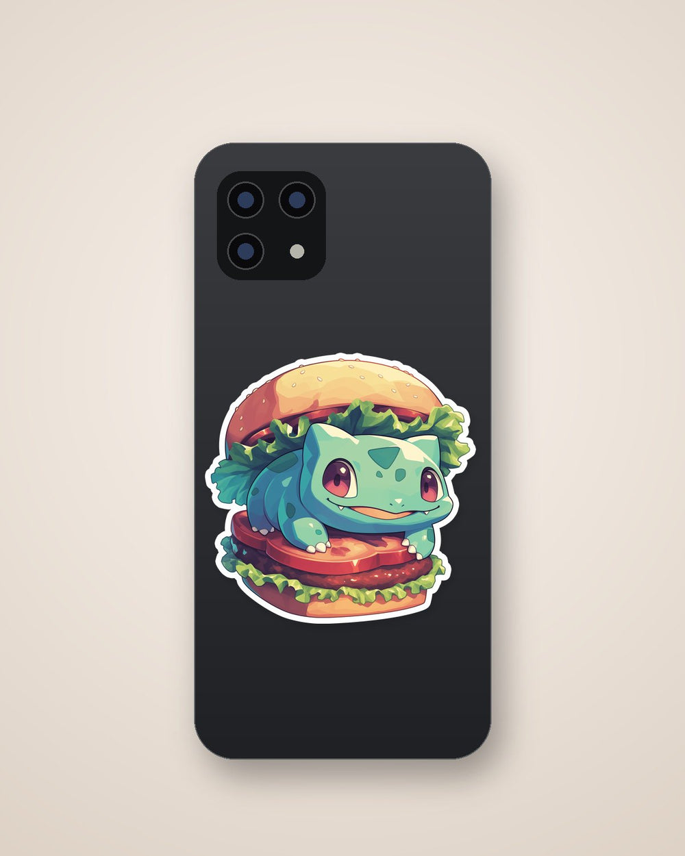Bulbasaur Burger Funny Sticker
