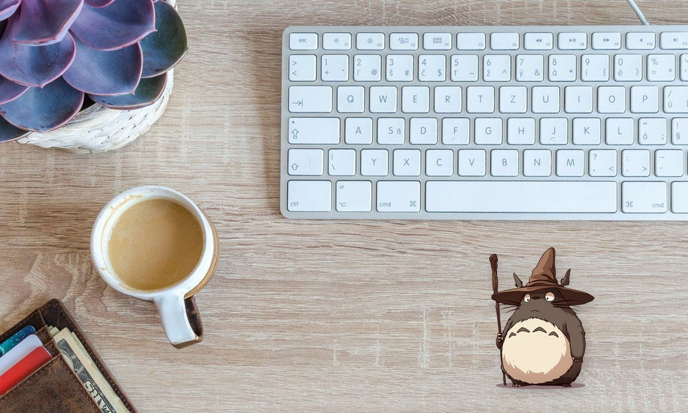 Funny Totoro Gandalf Hat Sticker