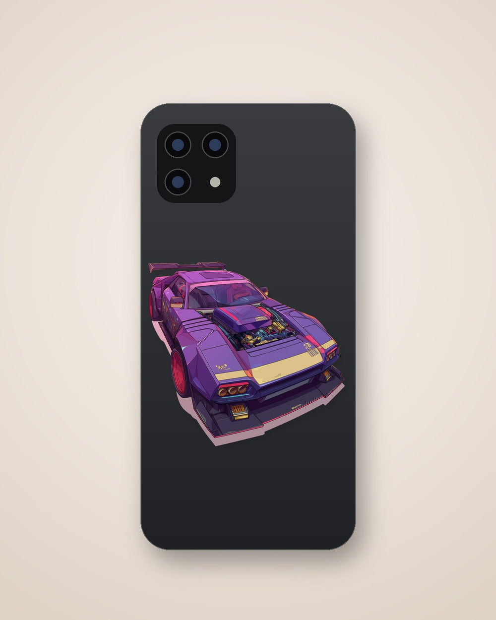 Cyberpunk Purple Car Sticker