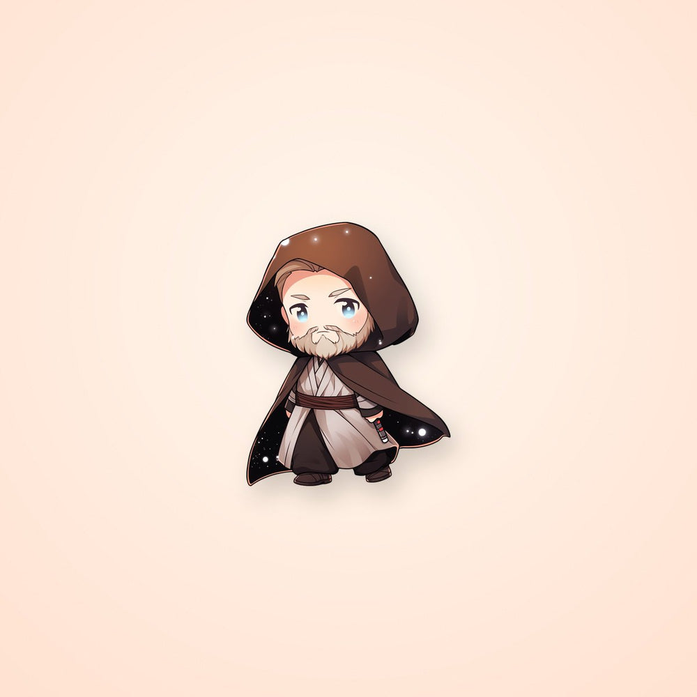 Star Wars Chibi Obi-Wan Kenobi in Robe Sticker