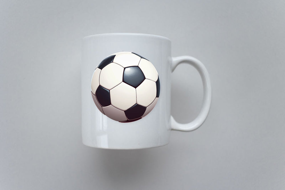 Black and White Soccer Ball Sticker