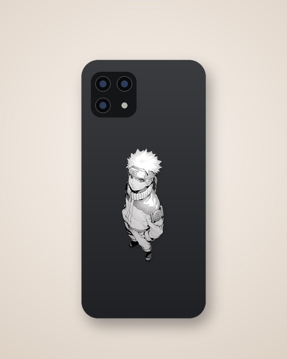 Naruto Manga Black White Sticker