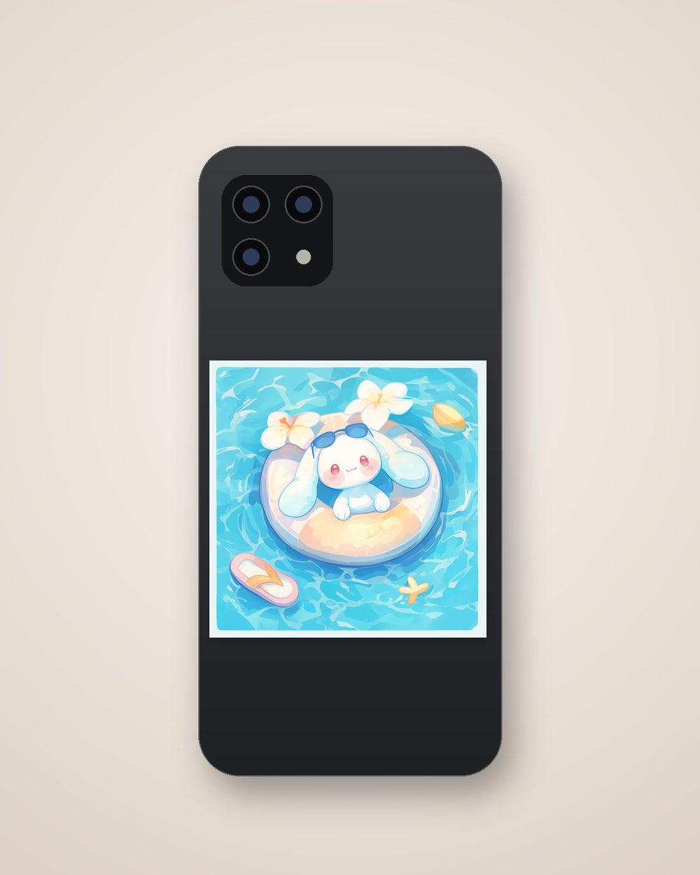 Cinnamoroll Summer Pool Aesthetic Sticker