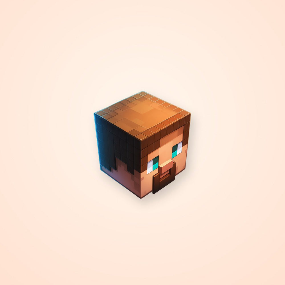 Minecraft Steve Face Sticker