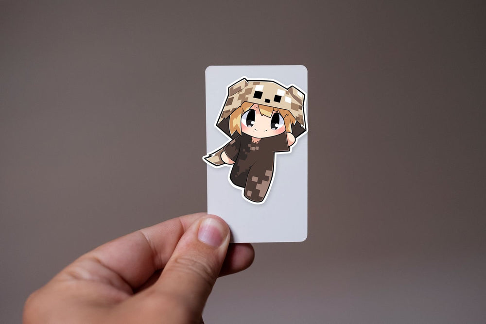 Minecraft Cute Girl in a Bear Costume Sticker