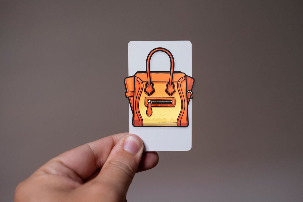Orange Celine Luggage Bag Sticker
