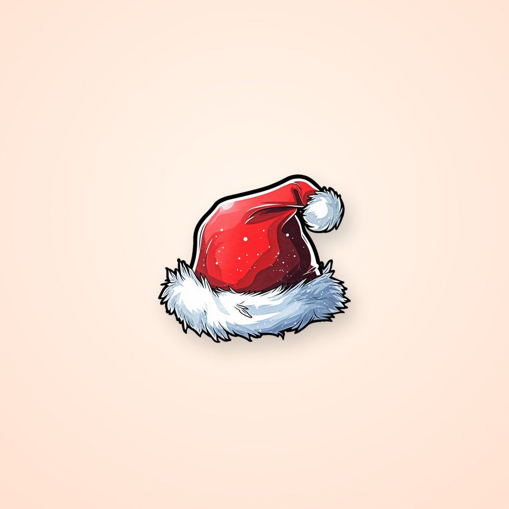 Aesthetic Santa Hat Sticker