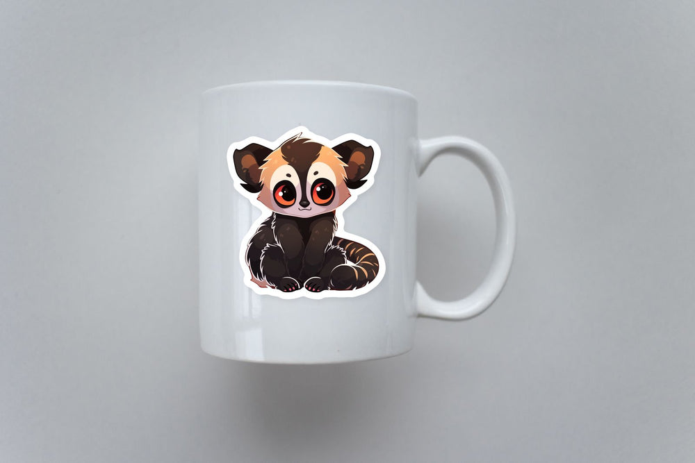 Cute Baby Lemur Sticker