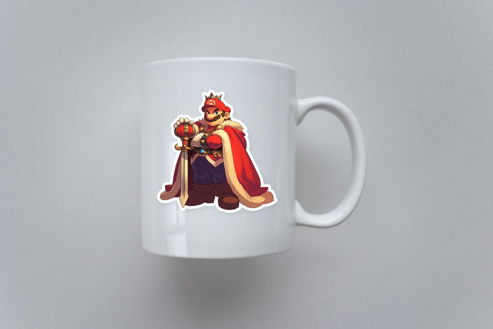 Super Mario King Royal Crown Fantasy Sticker