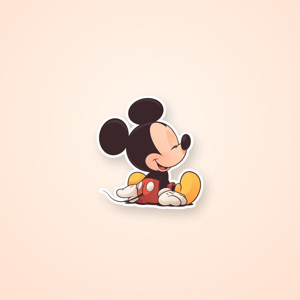 Chibi Mickey Mouse Smiling Sticker