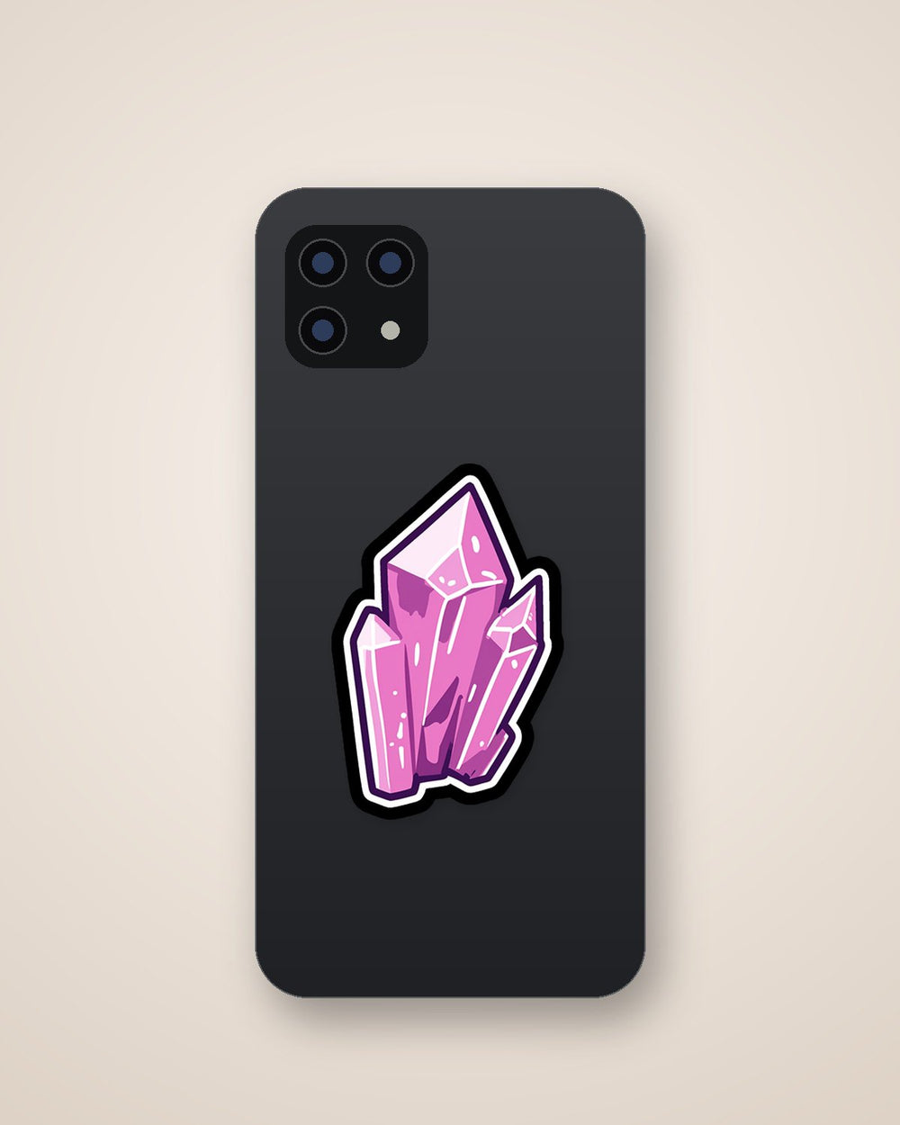 Pastel Pink Crystal Gem Aesthetic Sticker
